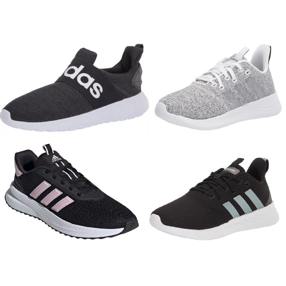 NWT Adidas Women's Running Gym Active Sneakers Black Gray Sizes 6-9 $80 3SH022